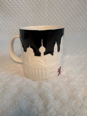 Starbucks Berlin Relief Mug – Black & White Embossed City Mug | Collector Coffee